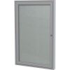 Ghent 1 Door Enclosed Vinyl Bulletin Board with Satin Frame1