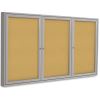 Ghent 3-door Enclosed Cork Bulletin Board1