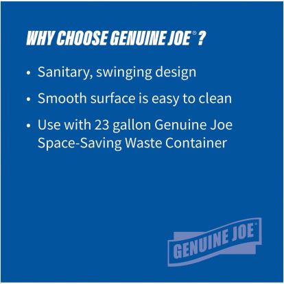 Genuine Joe Space-saving Container Swing Lid1