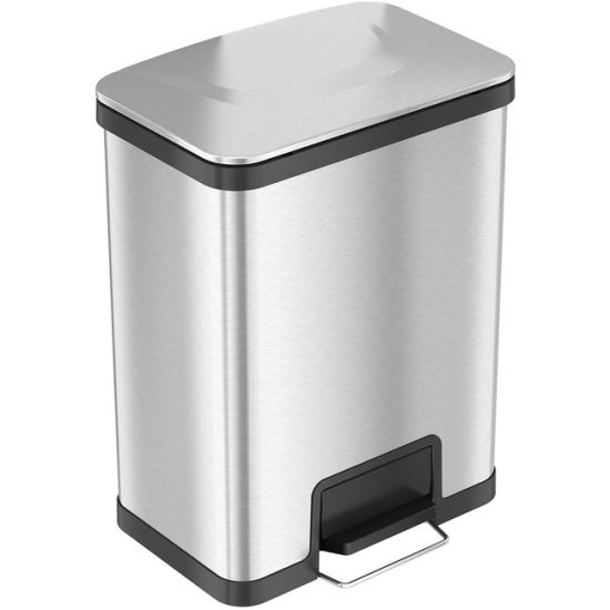 HLS Commercial AirStep Stainless Steel Step Trash Can1