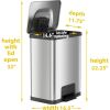 HLS Commercial AirStep Stainless Steel Step Trash Can5