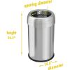 HLS Commercial Stainless Steel Open Top Trash Can4