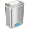 HLS Commercial 13-Gallon Pedal-Sensor Trash Can1