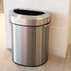 HLS Commercial Semi-Round Open Top Trash Can5