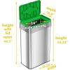 HLS Commercial Rectangular Open Top Compost Bin/Lid3