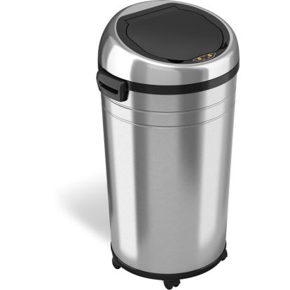 HLS Commercial XL Round Stainless Sensor Trash Can1