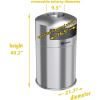 HLS Commercial 50-Gallon Dual Side-Entry Trash Can8