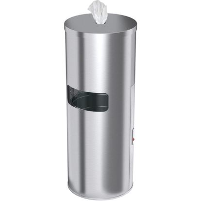 HLS Commercial Gym Wipe Dispenser 9-Gallon Trash Can1