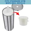 HLS Commercial Gym Wipe Dispenser 9-Gallon Trash Can5