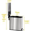 HLS Commercial Soft Step 3-Gallon Trash Can3