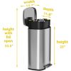 HLS Commercial Stainless Steel Soft Step Trash Can4