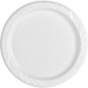 Genuine Joe Reusable Plastic White Plates2