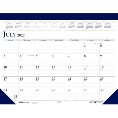 House of Doolittle Monthly Desk Pad Calendar Academic Classic 18-1/2 x 13 Inches1