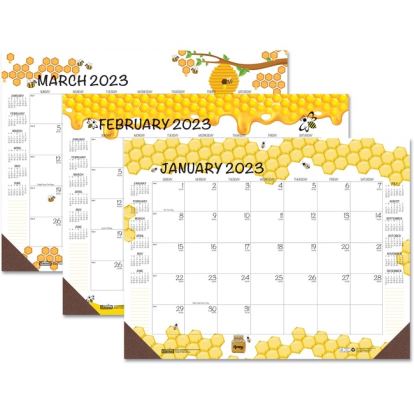 House of Doolittle Honeycomb Monthly Desk Pad Calendar1