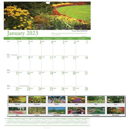 House of Doolittle Earthscapes Gardens Wall Calendar1