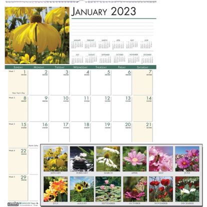 House of Doolittle EarthScapes Flowers Photo Wall Calendar1
