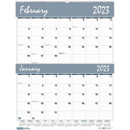 House of Doolittle Bar Harbor Blue/Gray 2-Month Wall Calendar1