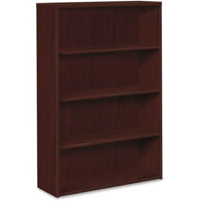 10500 Series Laminate Bookcase, Four-Shelf, 36w x 13-1/8d x 57-1/8h, Mahogany1