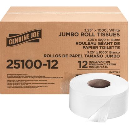 Genuine Joe Jumbo Roll Bath Tissues1