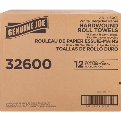 Genuine Joe Hardwound Roll Paper Towels1