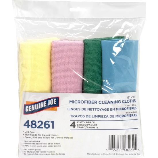 Genuine Joe Color-coded Microfiber Cleaning Cloths1
