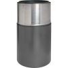 Genuine Joe Classic Cylinder Gray Waste Receptacle3