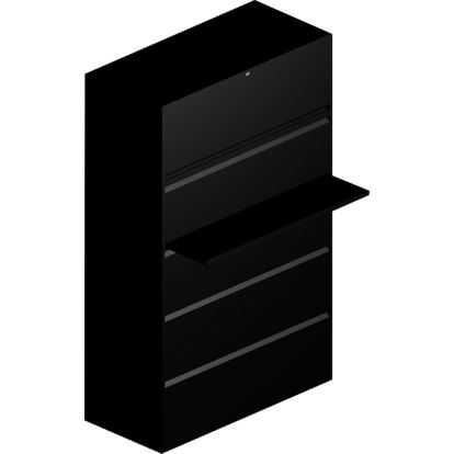 HON 800 Series Full-Pull Locking Lateral File - 5-Drawer1