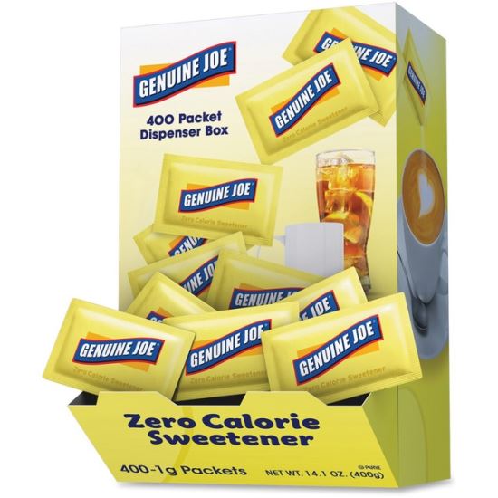 Genuine Joe Sucralose Zero Calorie Sweetener Packets1