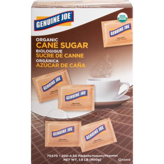 Genuine Joe Turbinado Natural Cane Sugar Packets1