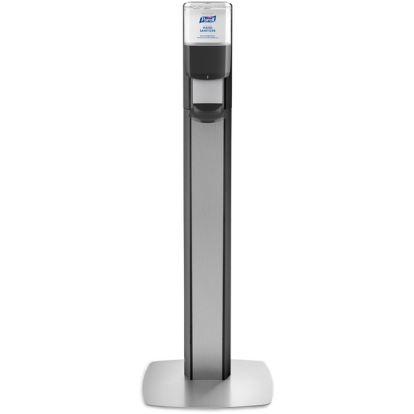 PURELL&reg; MESSENGER ES8 Silver Panel Floor Stand with Dispenser1