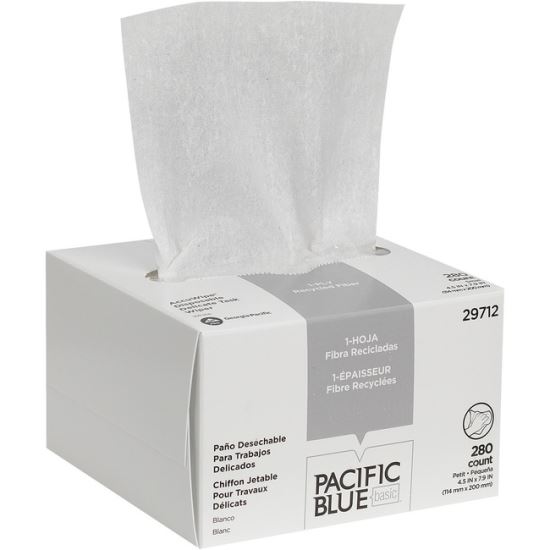 Pacific Blue Basic AccuWipe Recycled Disposable Delicate Task Wipers1