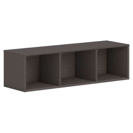 HON Mod Wall Mounted Storage | Open | 48"W | Slate Teak Finish1