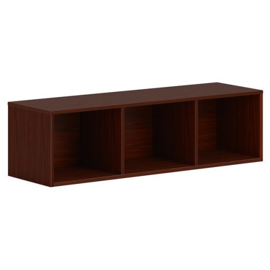 HON Mod Wall Mounted Storage | Open | 48"W | Traditional Mahogany Finish1