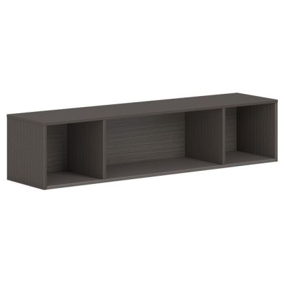 HON Mod Wall Mounted Storage | Open | 60"W | Slate Teak Finish1