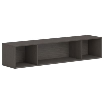 HON Mod Wall Mounted Storage | Open | 66"W | Slate Teak Finish1