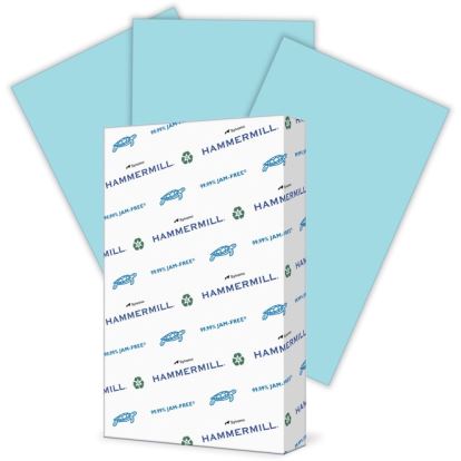 Hammermill Paper for Copy 8.5x14 Laser, Inkjet Colored Paper - Blue - Recycled - 30% Recycled Content1