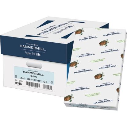Hammermill Paper for Copy 8.5x14 Colored Paper - Blue - Recycled - 30% Fiber Recycled Content1