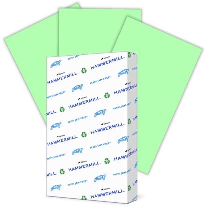 Hammermill Paper for Copy 8.5x14 Inkjet, Laser Colored Paper - Green - Recycled - 30% Recycled Content1