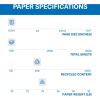 Hammermill Paper for Copy 8.5x11 Laser, Inkjet Colored Paper - Blue - Recycled - 30% Recycled Content3