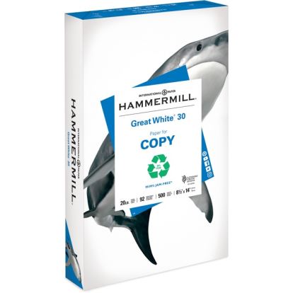 Hammermill Paper for Copy 8.5x14 Laser, Inkjet Recycled Paper - White - Recycled1