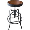 Holland Bar Stools 910 Black Wrinkle Industrial Adjustable Stool1