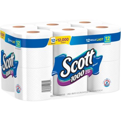 Scott 1000 1-ply 12Roll Bath Tissue1