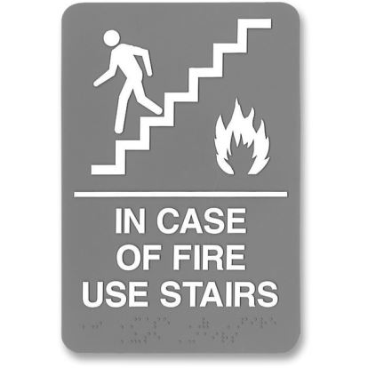 Headline Signs ADA IN CASE OF FIRE USE STAIRS Sign1