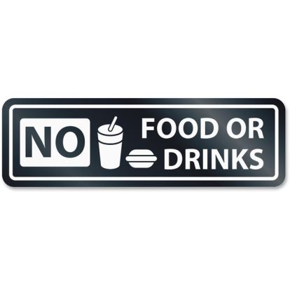 Headline Signs NO FOOD OR DRINKS Window Sign1