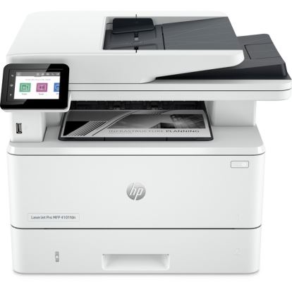 HP LaserJet Pro 4101fdn Laser Multifunction Printer - Monochrome - White1
