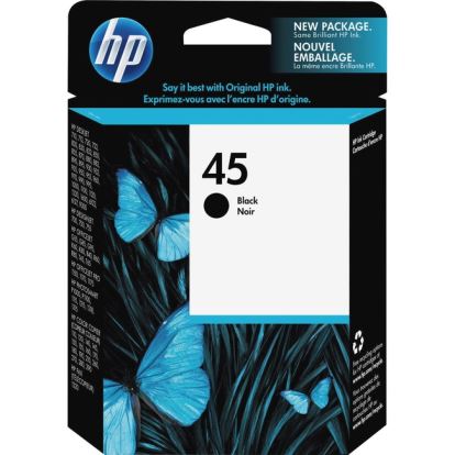 HP 45 (51645A) Original Inkjet Ink Cartridge - Single Pack - Black - 1 Each1