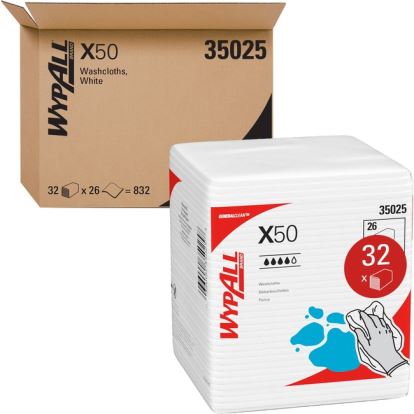 WypAll General Clean X50 Quarterfold Cleaning Cloths1