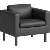 Parkwyn Series Club Chair, 33" x 26.75" x 29", Black Seat, Black Back, Black Base1