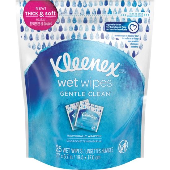Kleenex Gentle Wrapped Wet Wipes1