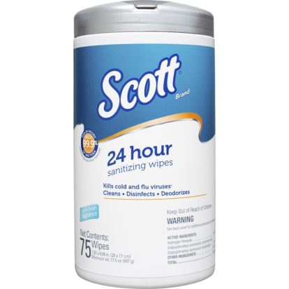 Scott 24 Hour Sanitizing Wipes1